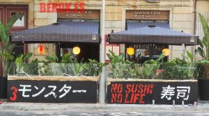 Rotulacion Sushi Bar No Life 300x100000